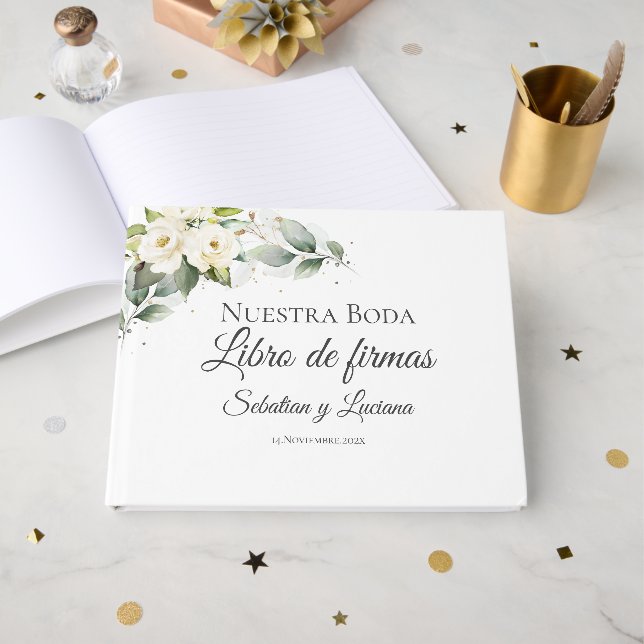 Livro De Visitas Boho Wedding Espanhol (Frente aberta)