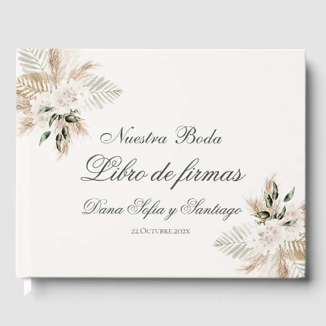 Livro De Visitas Boho Wedding Espanhol (Frente)