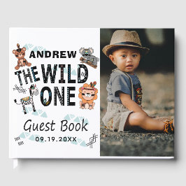 Livro De Visitas Boho Wild One primeiro aniversario Photo