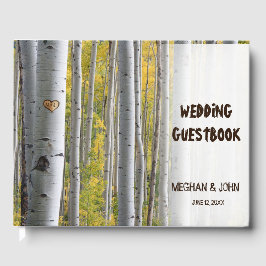 Livro De Visitas Boias do coração da árvore de pássaros