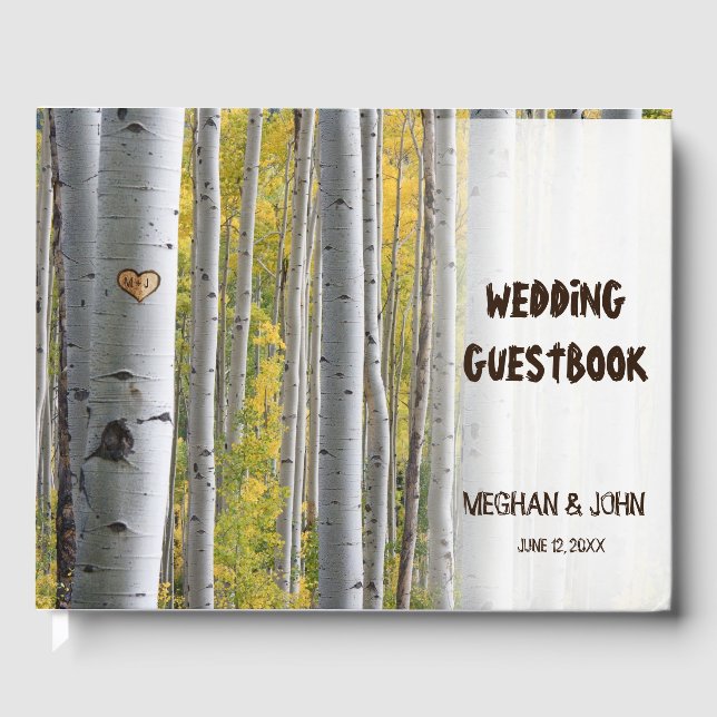 Livro De Visitas Boias do coração da árvore de pássaros (Frente)