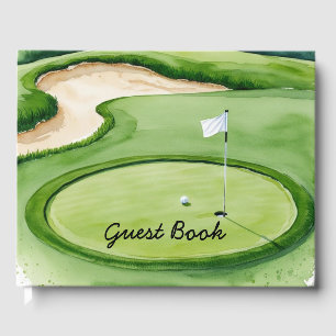 Livro De Visitas Bola de golfe está no green