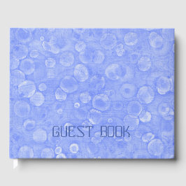 Livro De Visitas Bolhas Azuis E Brancas
