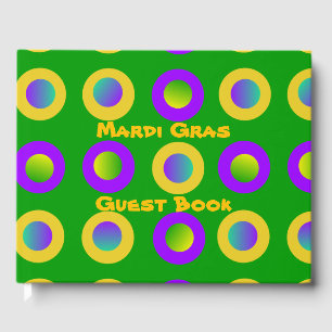 Livro De Visitas Bolinhas de Mardi Gras