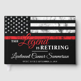 Livro De Visitas Bombeiro Aposentado Sinalizador da Linha Vermelha