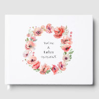 Bonita design de papoila rosa e vermelha