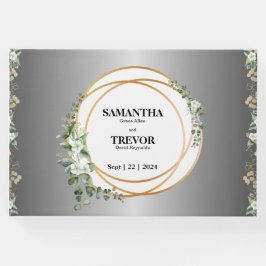 Livro De Visitas Boo de Convidado de Ouros e Folhagem