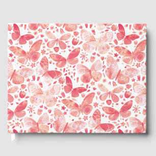 Livro De Visitas Borboleta Aquarela