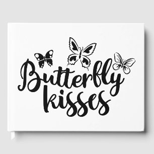 Livro De Visitas Borboleta Beija Borboleta Negra Casamento Branco B