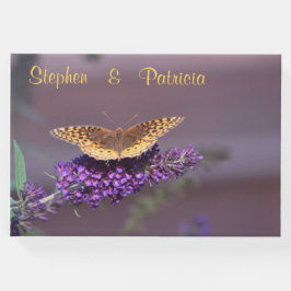 Livro De Visitas Borboleta Sobre Borboleta Bush