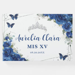 Livro De Visitas Borboletas Vermelhos QuinceaÑERA Mis XV