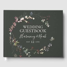 Livro De Visitas Botânica de Natal | Casamento Verde Escuro