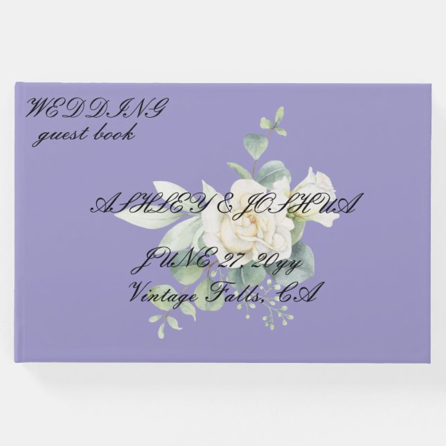 Livro de visitas botânico de eucalipto elegante (Frente)