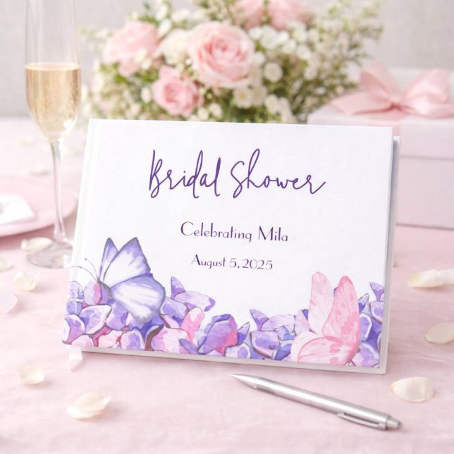 LIVRO DE VISITAS BOTÂNICO FLORAL ROXO (Criador carregado)