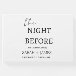 Livro De Visitas Branco minimalista antes do casamento