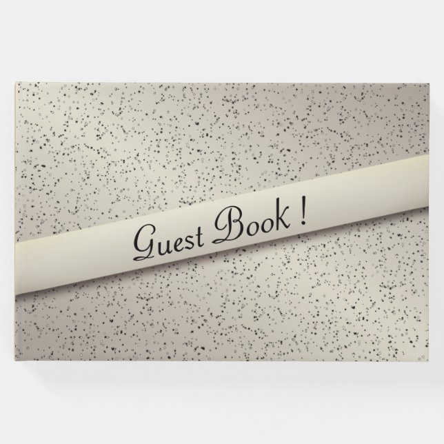 Livro de Visitas Brilhante Dourado Antigo (Frente)