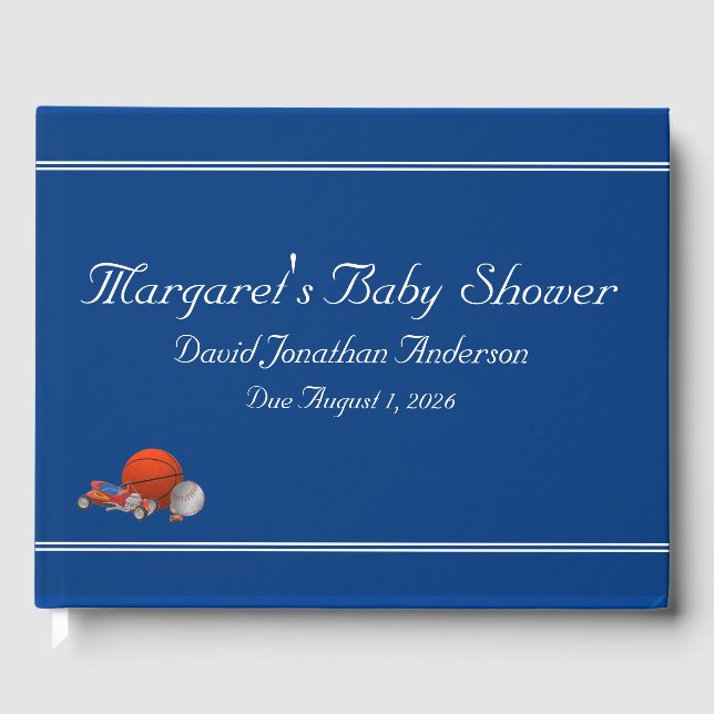 Livro De Visitas Brinquedos de Menino Personalizado (Frente)