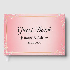 Livro De Visitas Bubblegum Blush Wedding