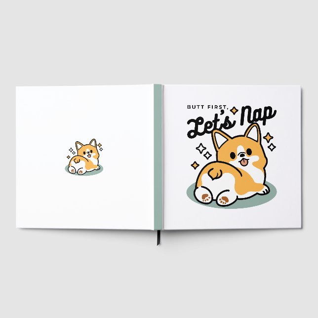 Livro De Visitas Bumbum Primeiro, Vamos Nap - Bumbum Corgi Cute (Completo)