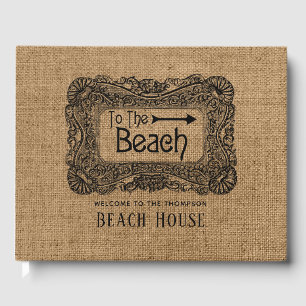 Livro De Visitas Burlap Beach House