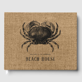 Livro De Visitas Burlap Crab Beach House