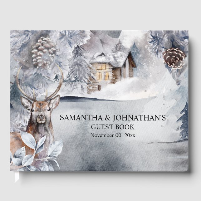 Livro De Visitas Cabine de floresta serrana (Frente)