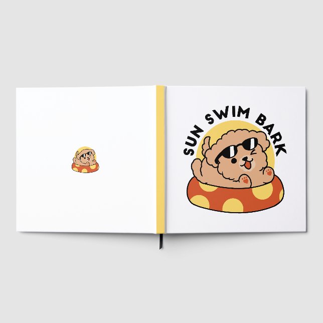 Livro De Visitas Cachorro de Verão legal flutuante - Festa de Pisci (Completo)