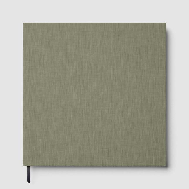 Livro De Visitas Calm & simple olive green textured background  (Frente)