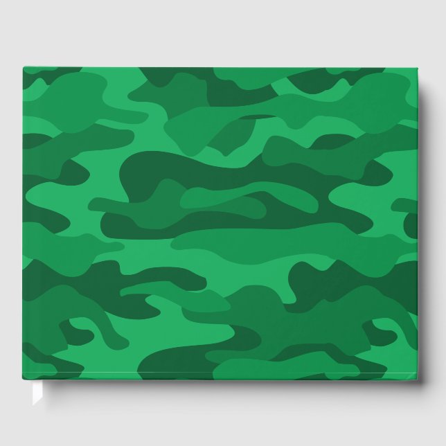 Livro De Visitas Camo verde-branco espanhol (Frente)