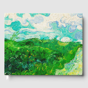 Livro De Visitas Campos de trigo verde Vintage Vincent Van Gogh