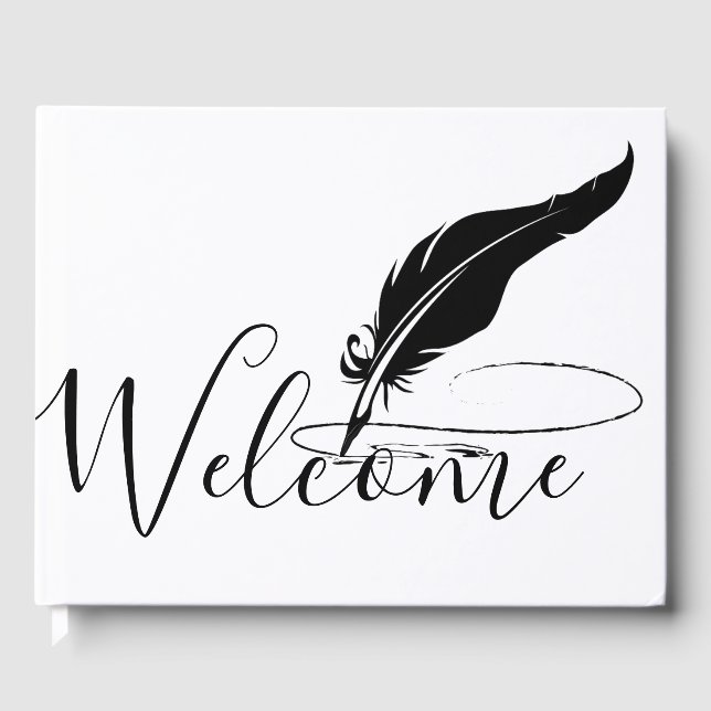 Livro De Visitas Caneta de preenchimento personalizado (Frente)