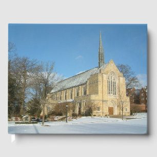 Livro De Visitas Capela Harbison em inverno na Grove City College