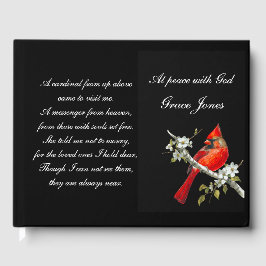 Livro De Visitas Cardeal Vermelho do Guestbook Funeral