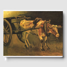 Livro De Visitas Carrinho com Ox Vermelho e Branco (Vincent van Gog