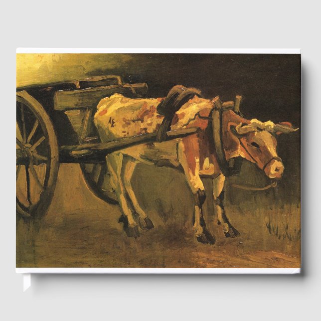 Livro De Visitas Carrinho com Ox Vermelho e Branco (Vincent van Gog (Frente)
