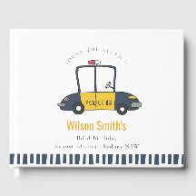 Carro De Polícia Amarelo Marinho Bonito, Crianças