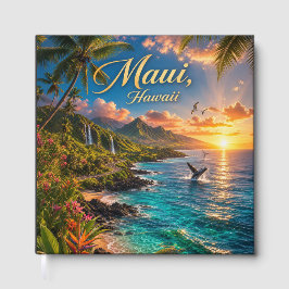 Livro De Visitas Cartaz de Viagem da Costa Tropical do Maui Havaí