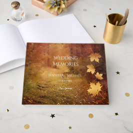Livro De Visitas carteiro de outono deixa lembranças de casamento c
