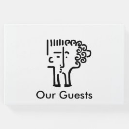 Livro De Visitas Casal de Beijo de Arte Moderna