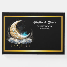 Livro De Visitas Casal de lua celestial