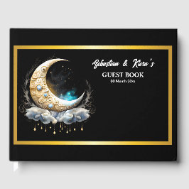 Livro De Visitas Casal de lua celestial