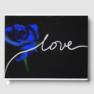 Livro De Visitas Casamento Azul e Marinho