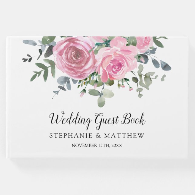 Livro De Visitas Casamento Botânico de Eucalyptus (Frente)