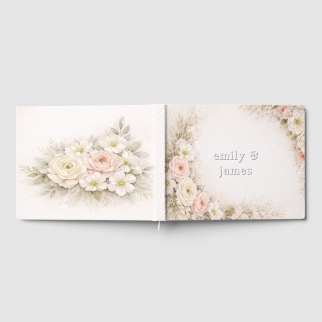 Livro De Visitas Casamento Botânico Editorial Suave (Completo)