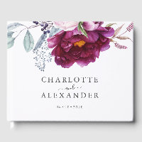 Casamento Botânico Floral Violeta Vermelha