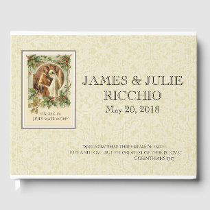 Livro De Visitas Casamento católico tradicional do Natal