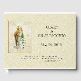 Livro De Visitas Casamento Católico Tradicional, Virgem Abençoada M