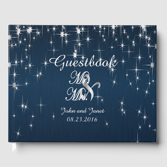 Livro De Visitas Casamento Charming Star Struck (Frente)