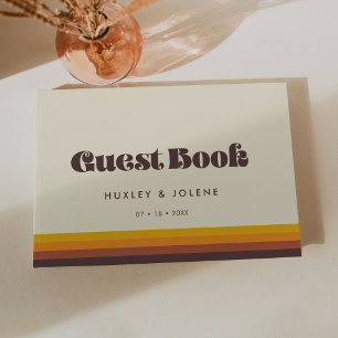 Livro De Visitas Casamento com cores antigas dos anos 60