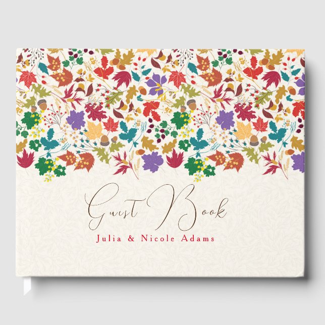 Livro De Visitas Casamento com Flor de Prado Amarelo primavera da M (Frente)